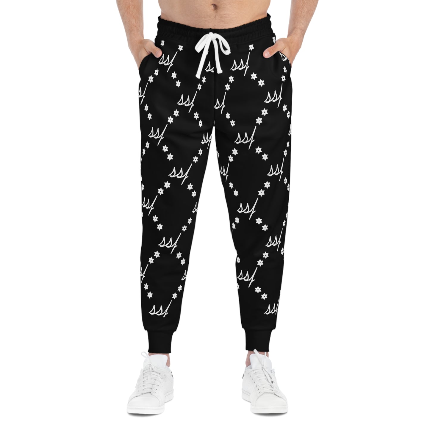 Black SSF Monogram Joggers