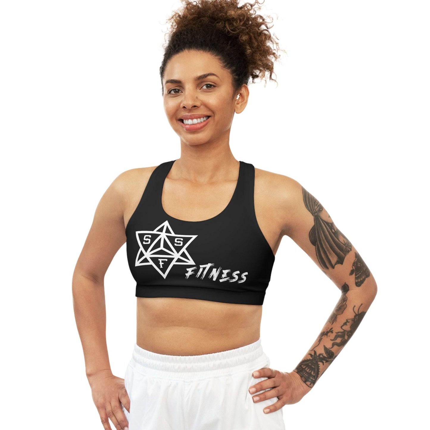 Black SSF Fitness Seamless Sports Bra