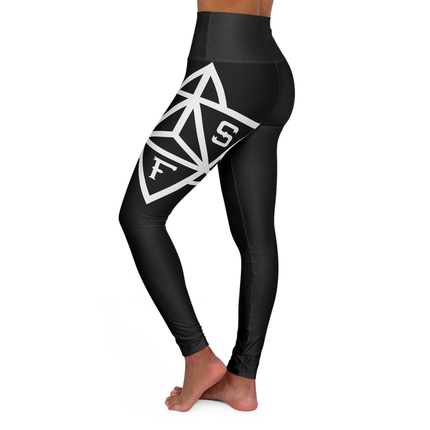 Black SSF Fitness High Waisted Yoga Leggings