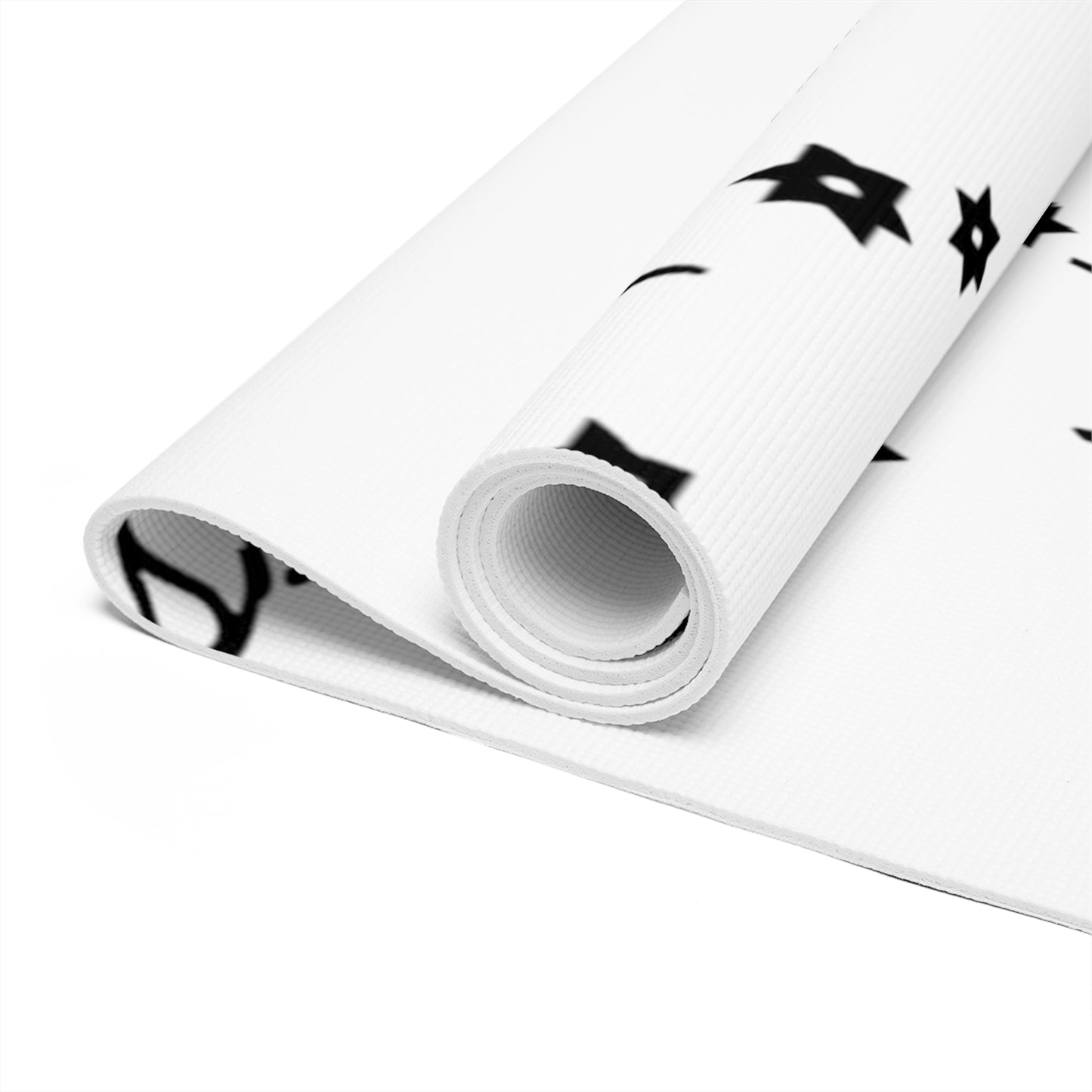 White Monogram Foam Yoga Mat