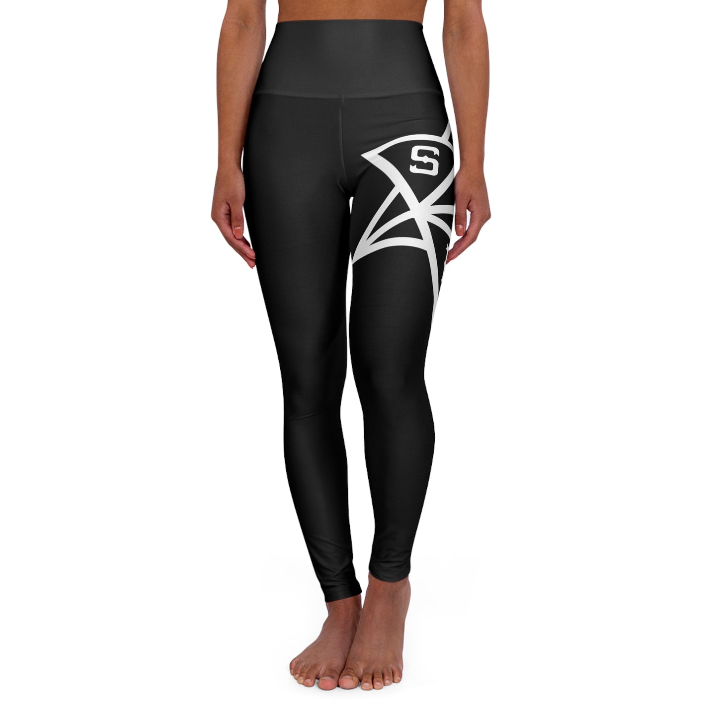 Black SSF Fitness High Waisted Yoga Leggings