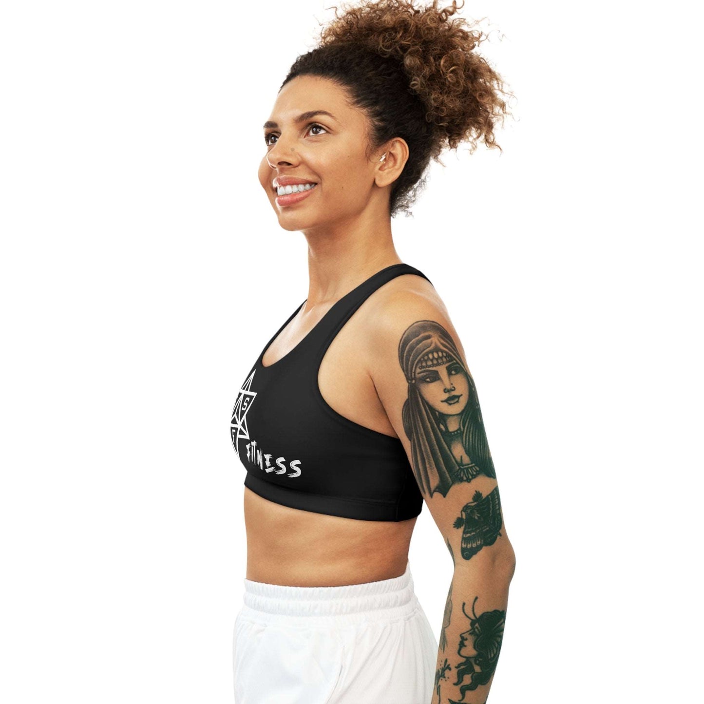 Black SSF Fitness Seamless Sports Bra