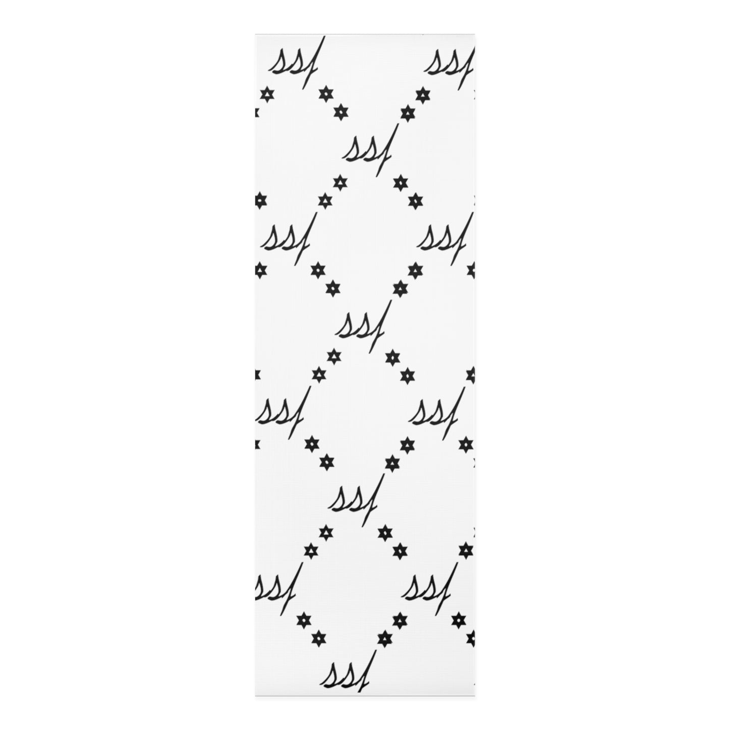 White Monogram Foam Yoga Mat