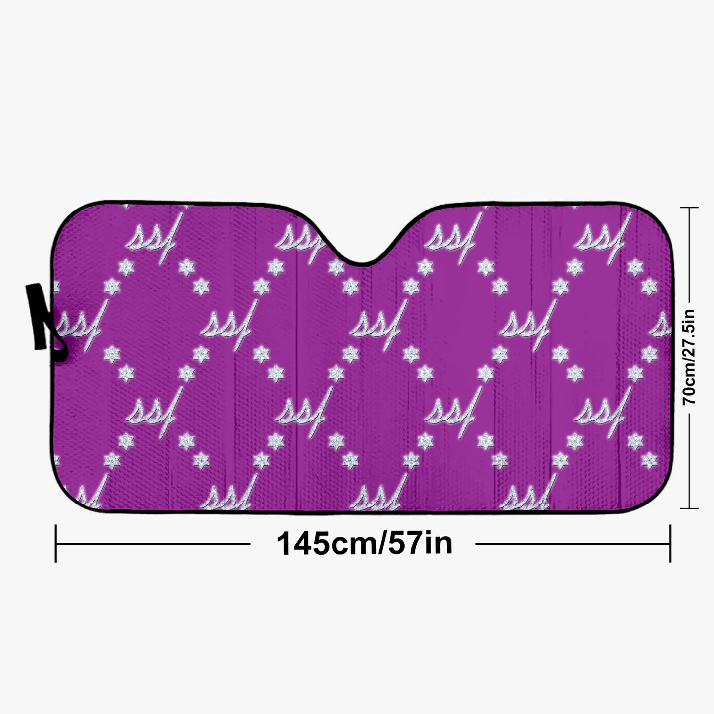 Purple Bussdown Car Windshield Sun Shade
