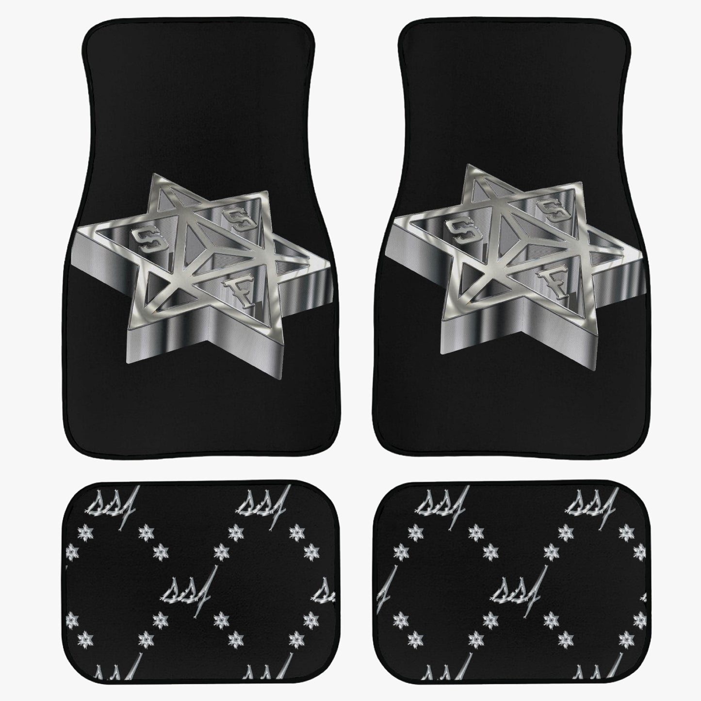 SSF Silver Car Floor Mats - 4Pcs