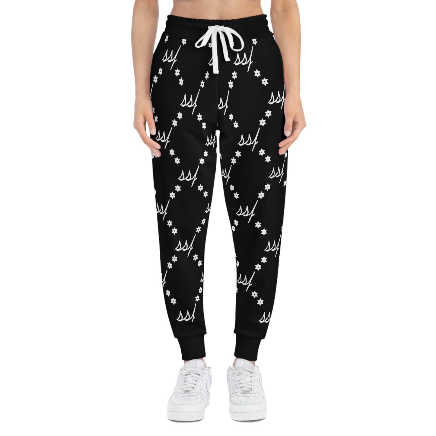 Black SSF Monogram Joggers