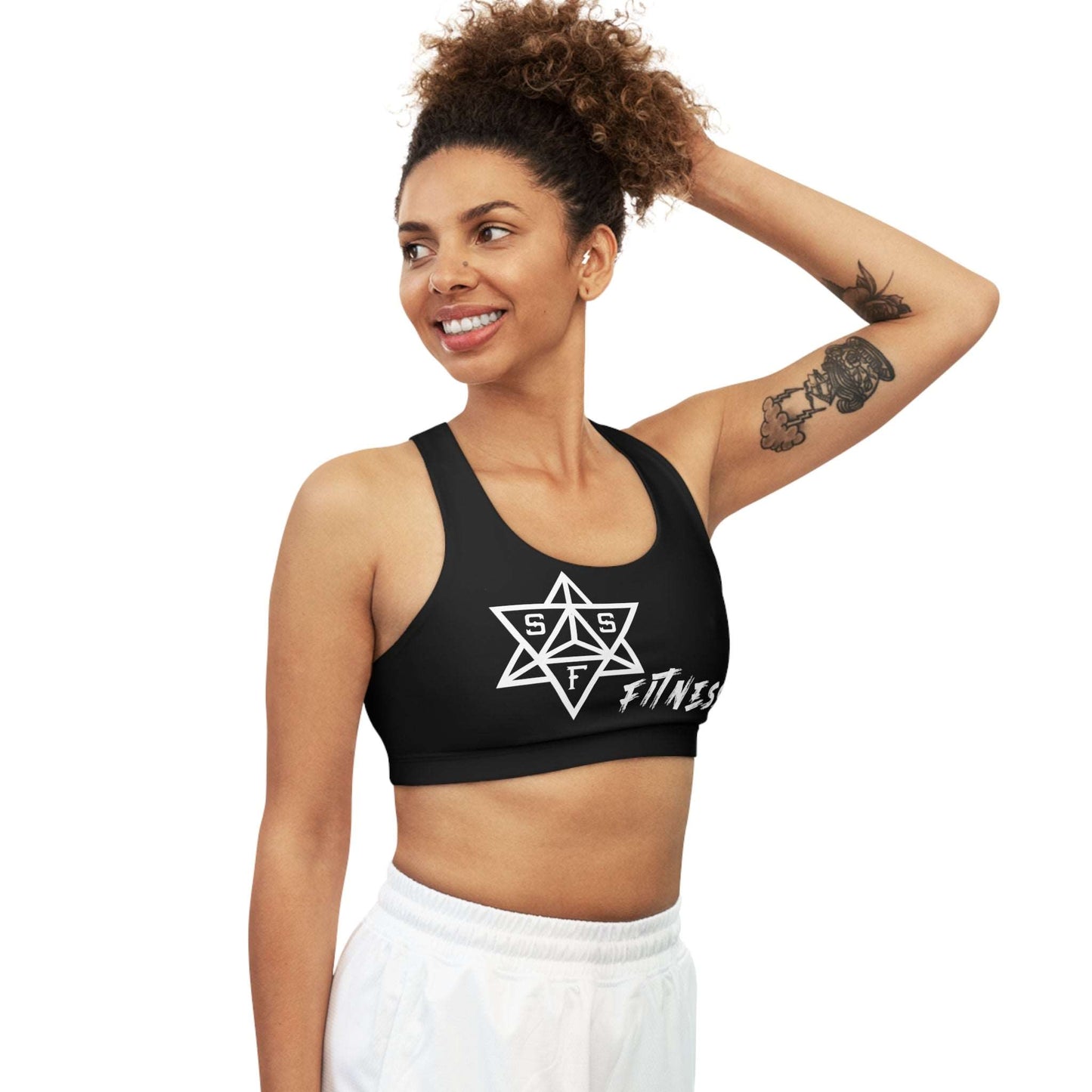 Black SSF Fitness Seamless Sports Bra