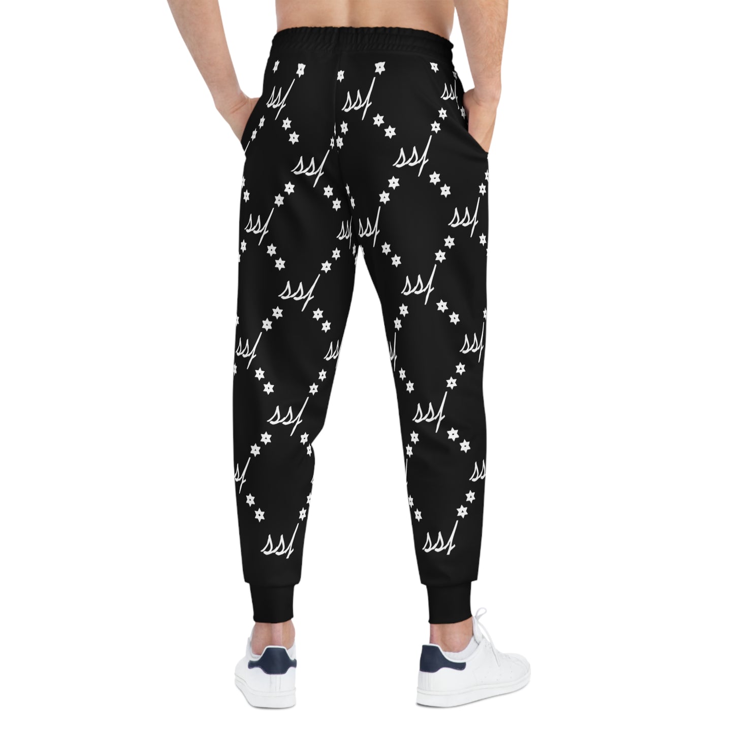Black SSF Monogram Joggers
