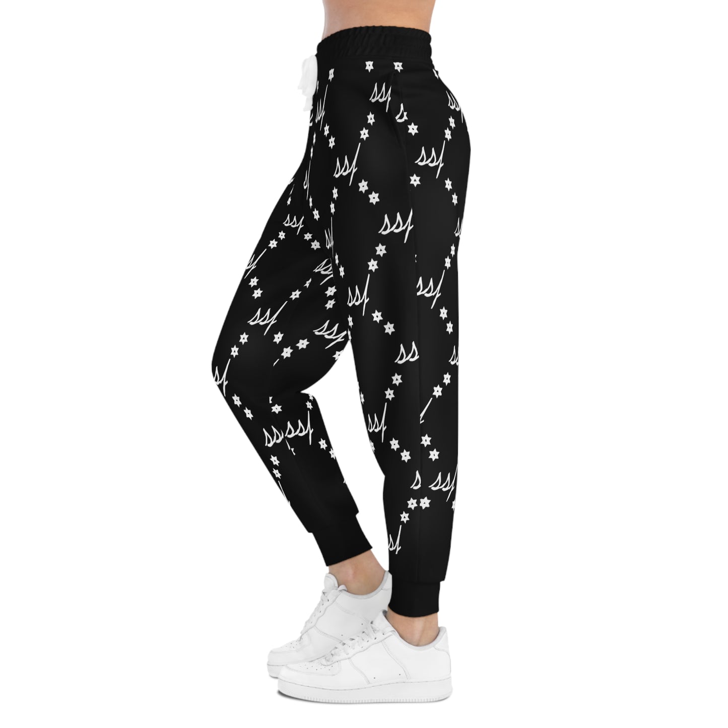 Black SSF Monogram Joggers