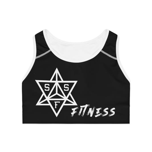 Black SSF Fitness Sports Bra
