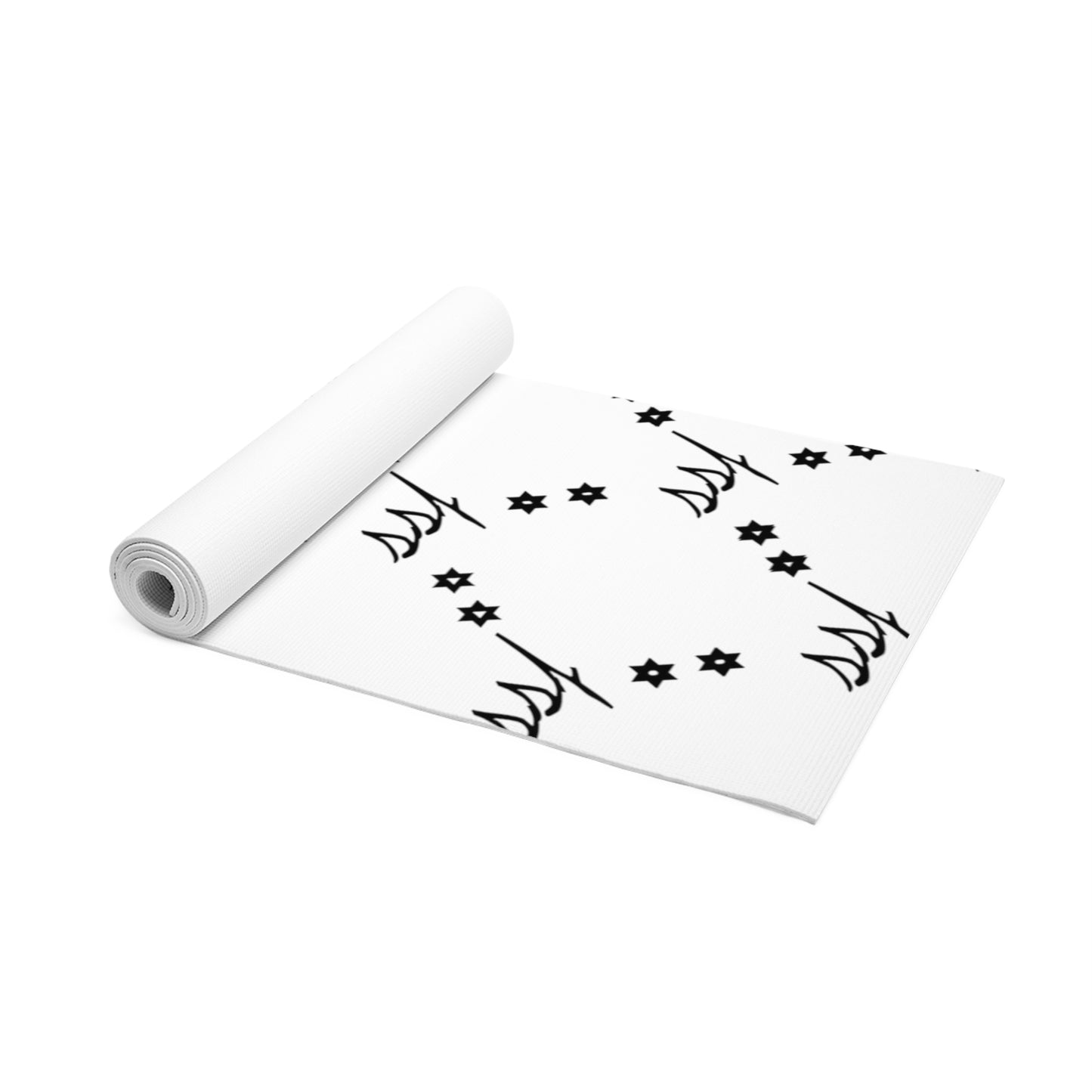 White Monogram Foam Yoga Mat