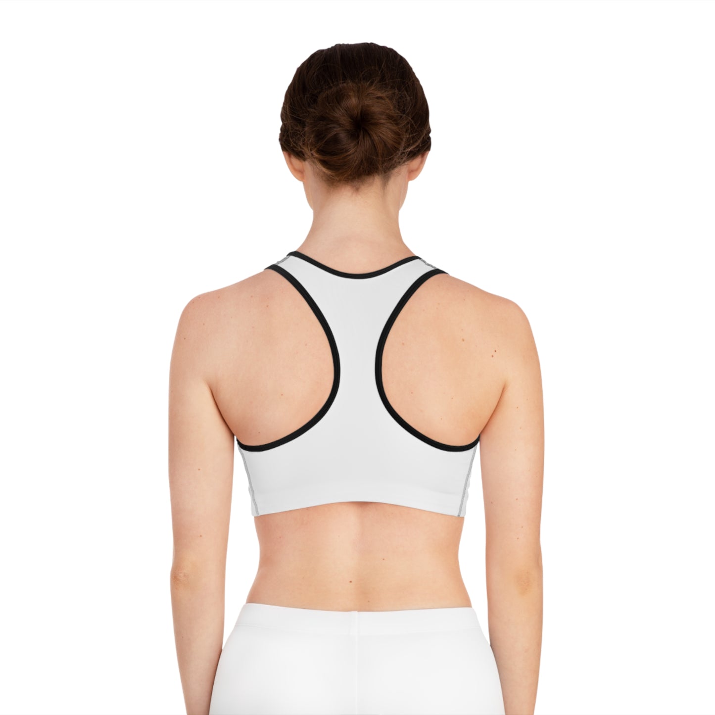 White SSF Fitness Sports Bra