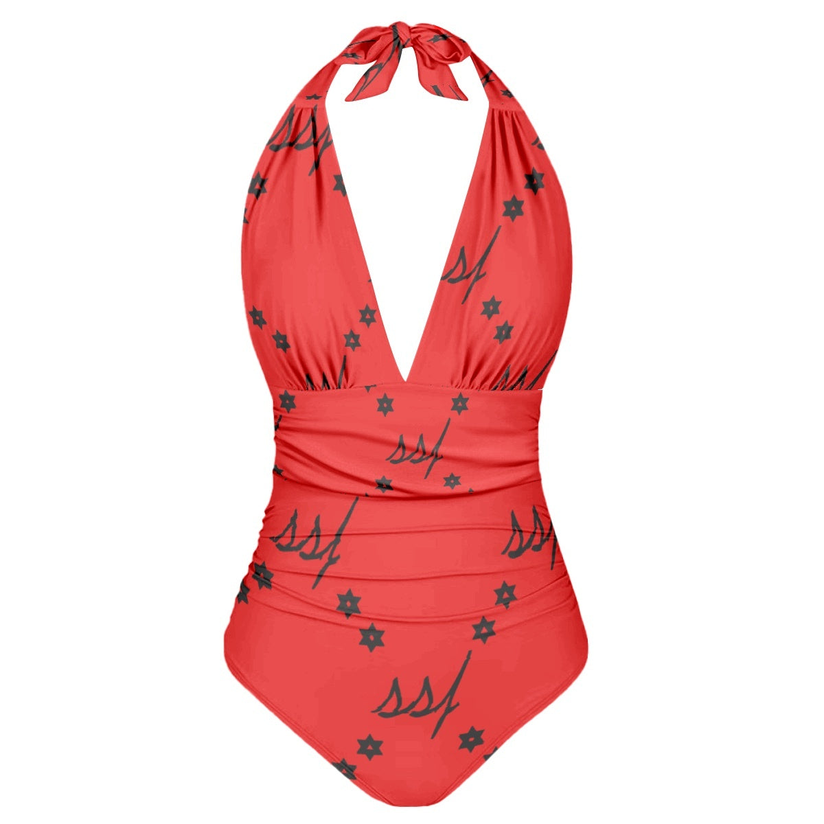 SSF Red Monogram  Women's One-Piece Swimsuit