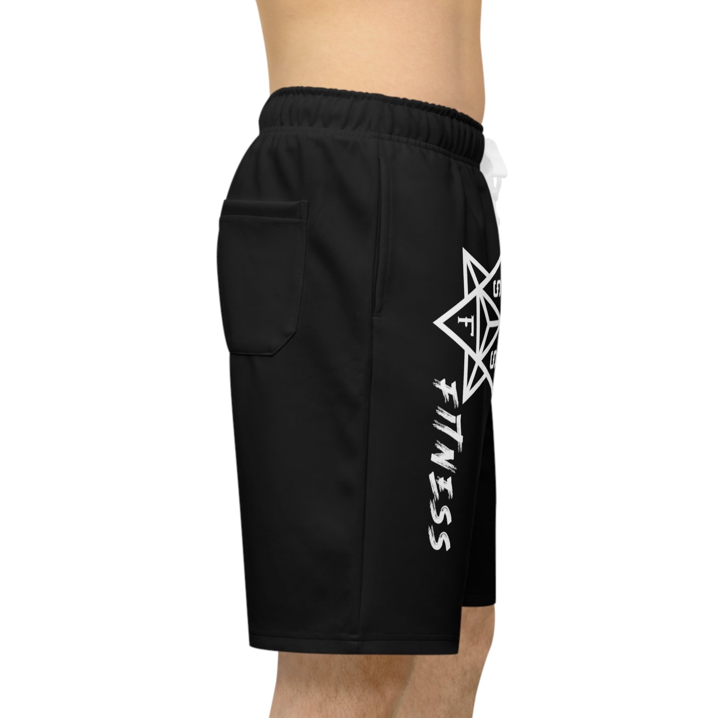 Black SSF Fitness Athletic Long Shorts