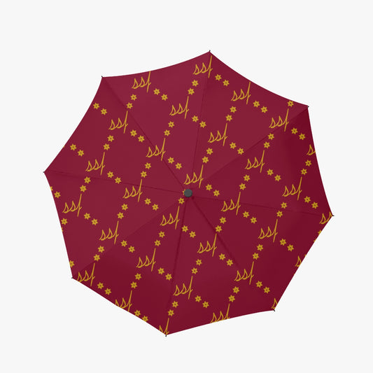 Red with Gold Umbrella