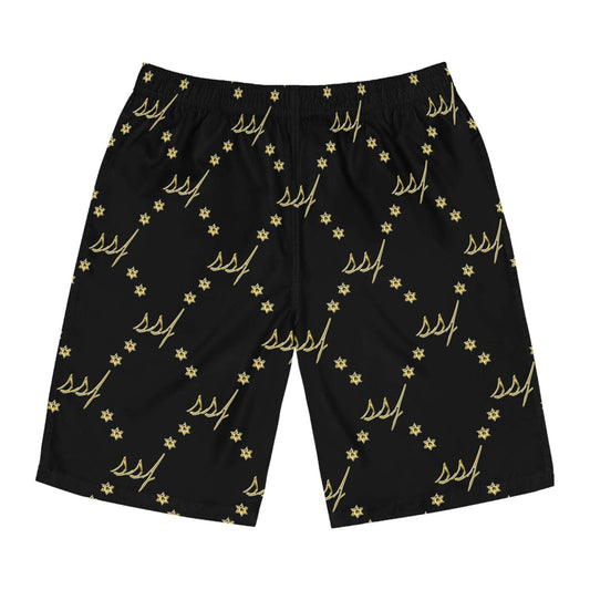 SSF Drawstring Shorts in Gold