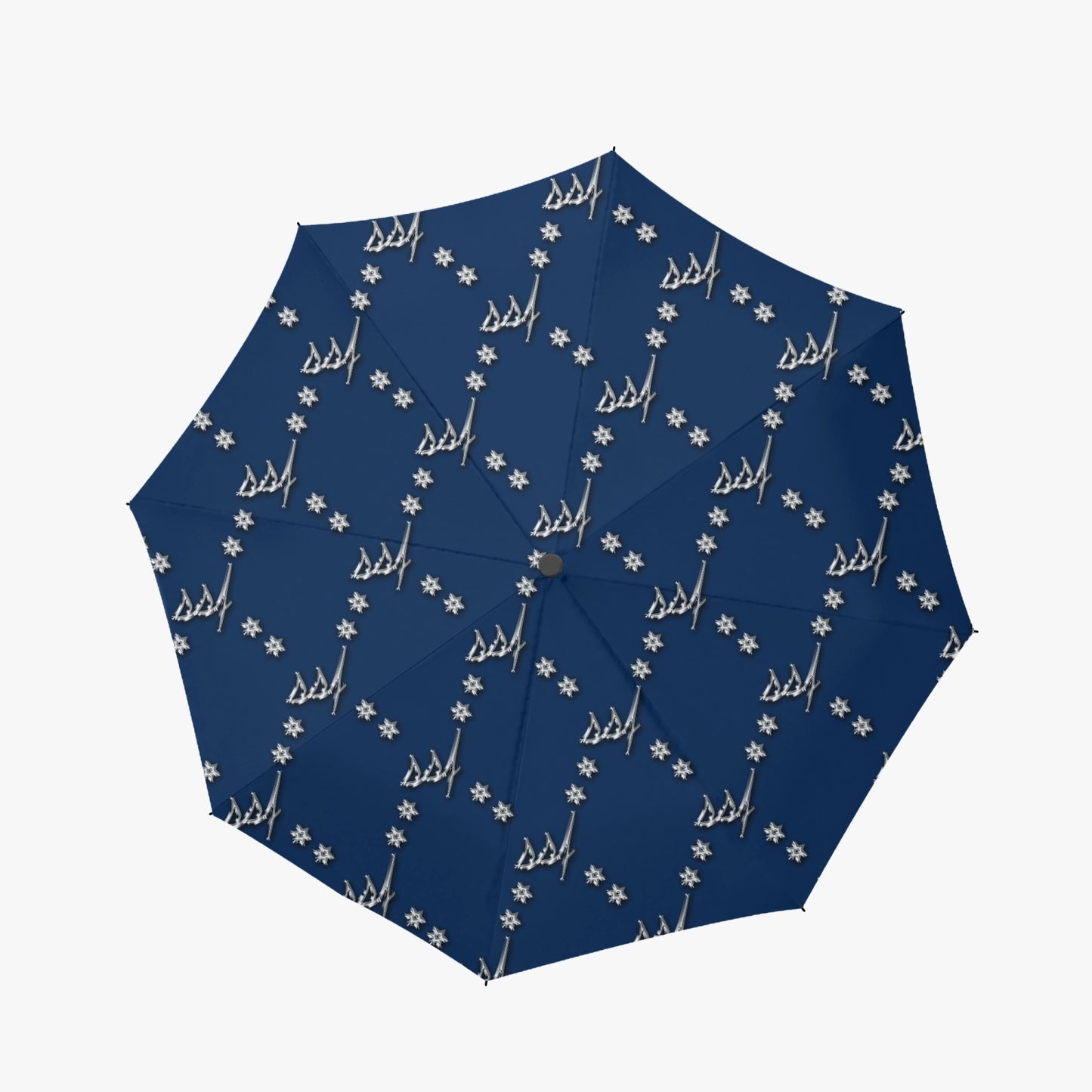 Blue with Chrome Umbrella