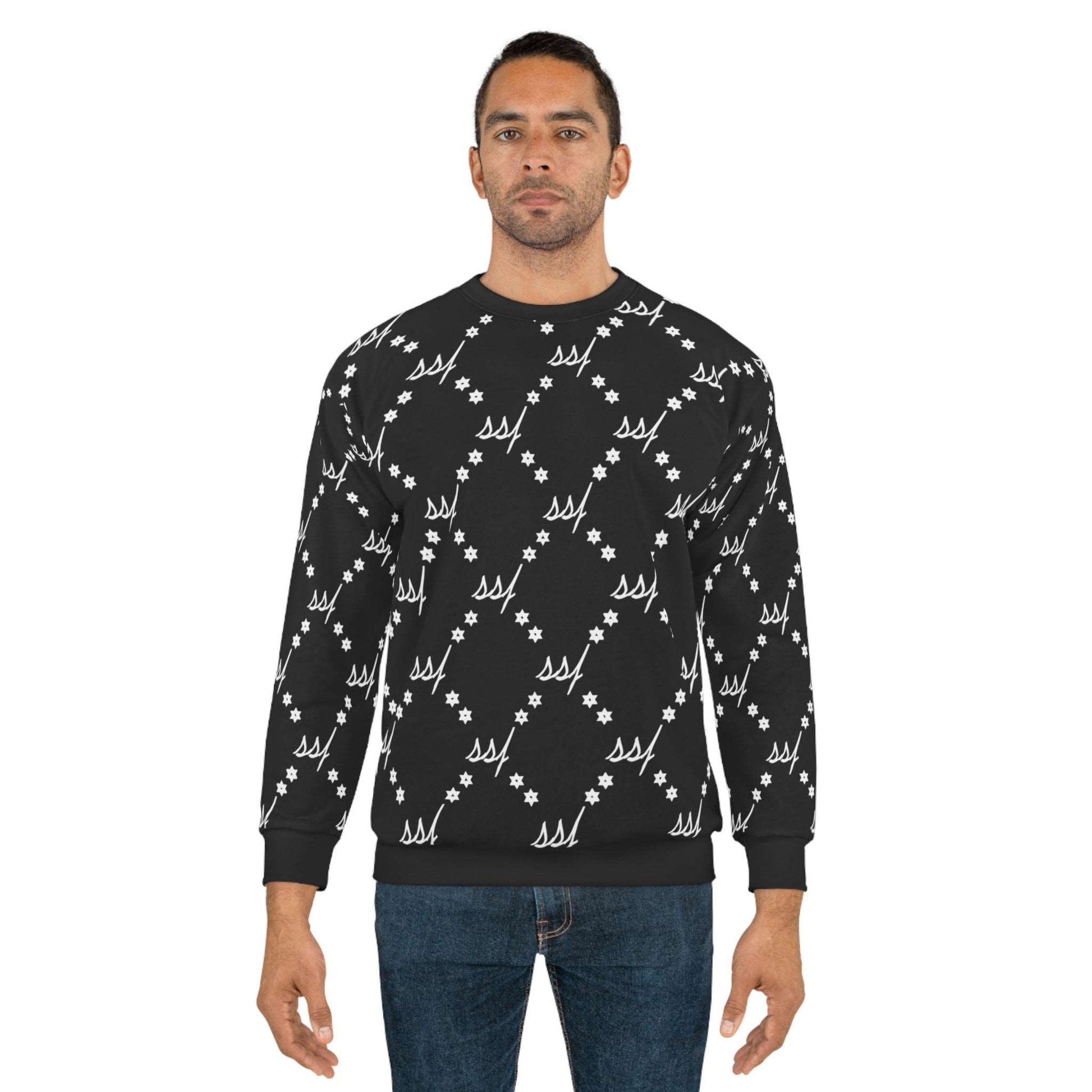 Black Monogram Unisex Sweatshirt