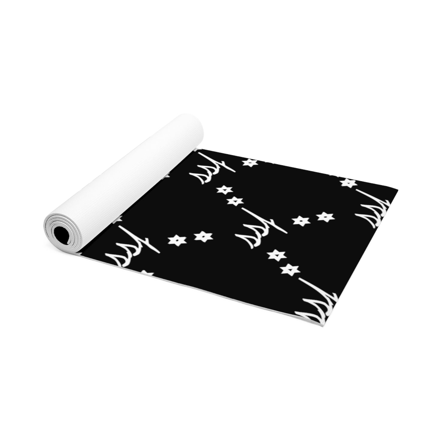 Black Monogram Foam Yoga Mat