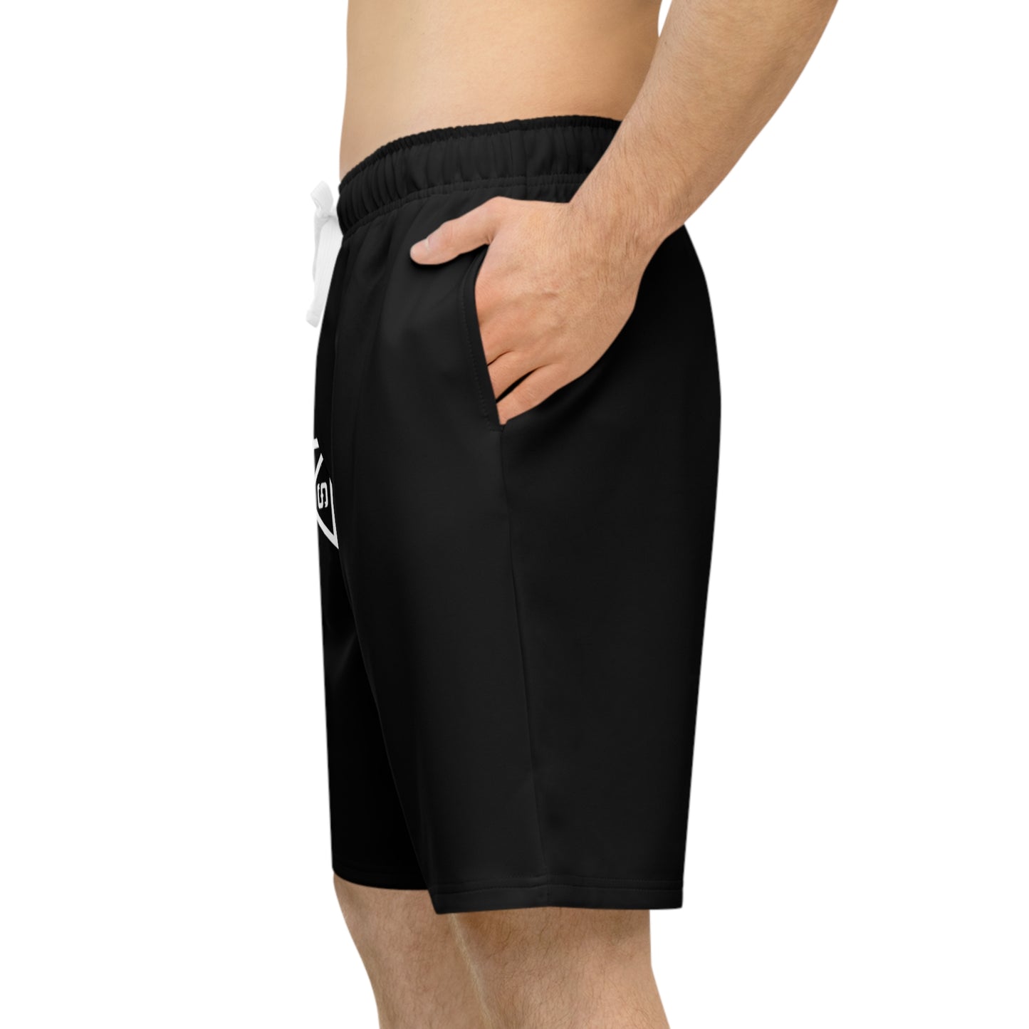 Black SSF Fitness Athletic Long Shorts