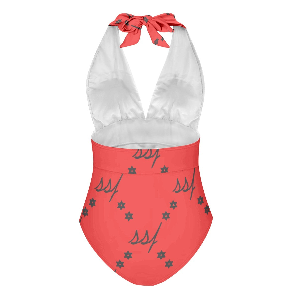 SSF Red Monogram  Women's One-Piece Swimsuit