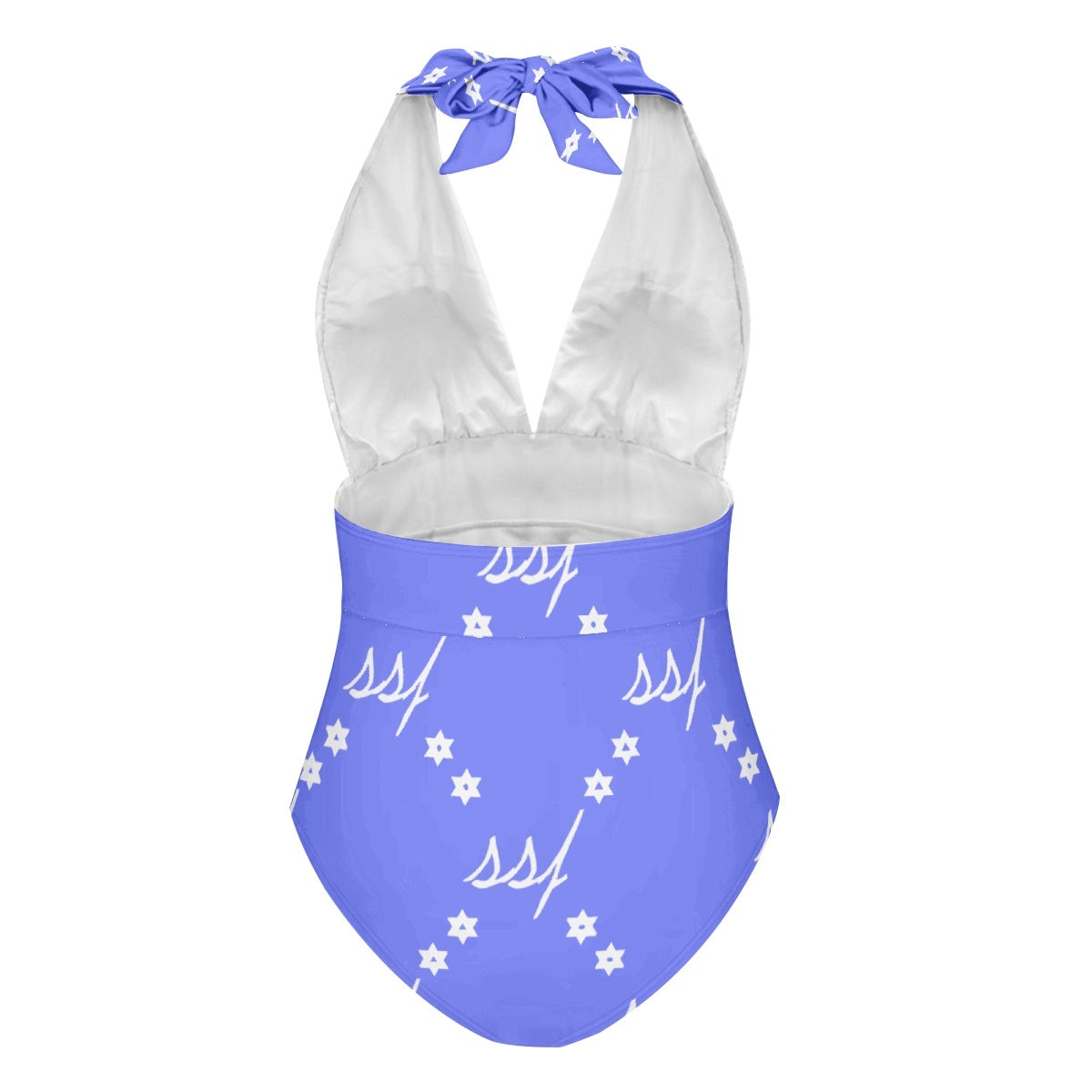 SSF Blue Monogram Women's One-Piece Swimsuit