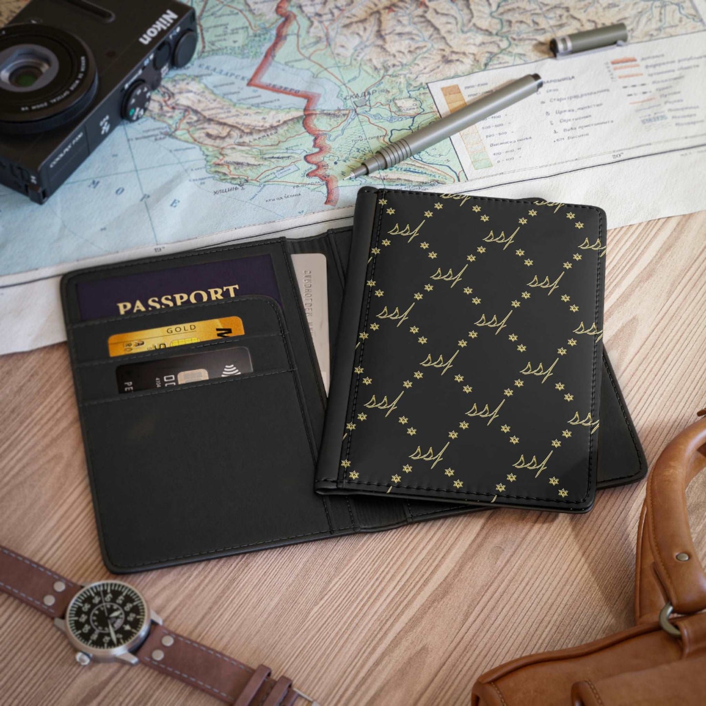 SSF Passport Cover in Gold