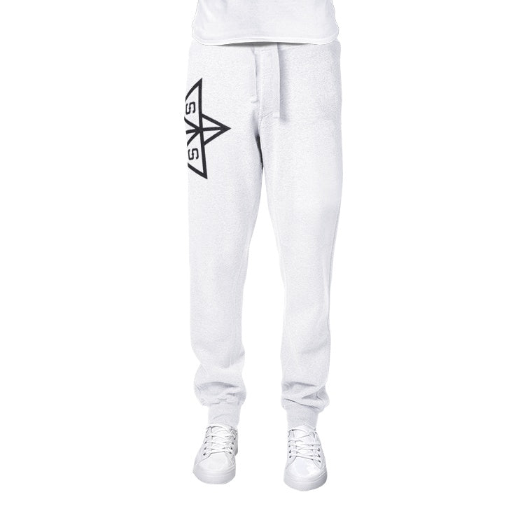 White SSF Fitness Athletic Joggers