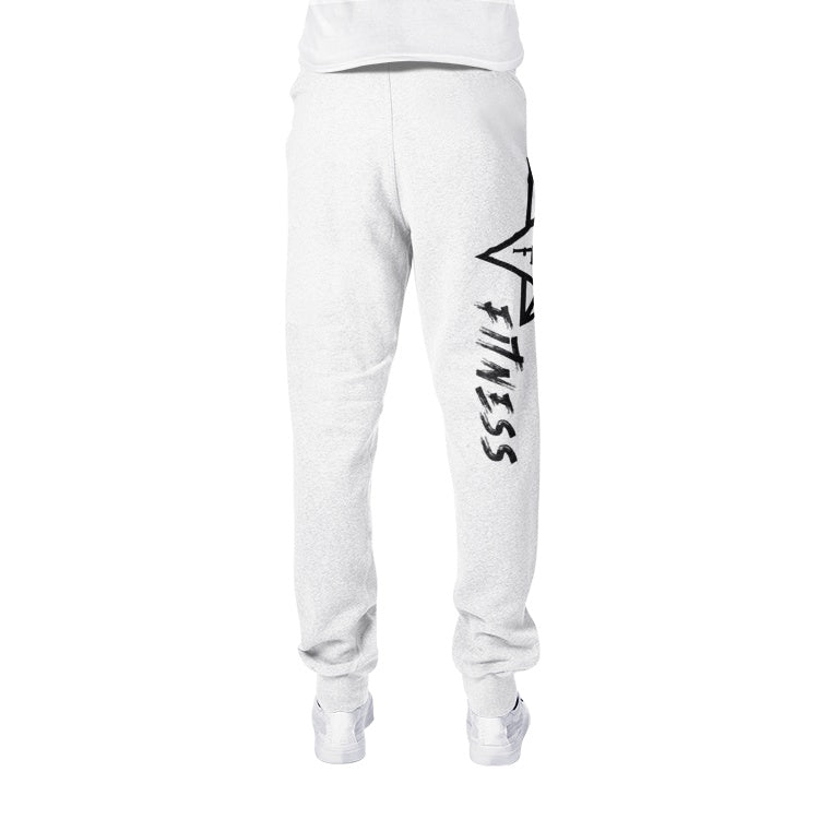 White SSF Fitness Athletic Joggers